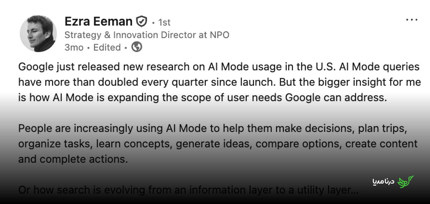 ezra eeman post linkedin user needs